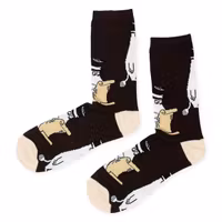 Nordic Buddies Moominpappa Candle Light Men Socks, Brown