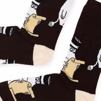 Nordic Buddies Moominpappa Candle Light Men Socks, Brown