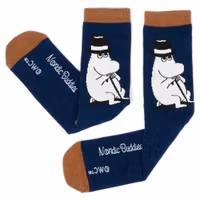 Nordic Buddies Moominpappa Happiness Men Socks, Blue & Brown