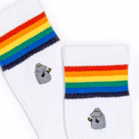 Nordic Buddies The Groke Men's Retro Socks, White