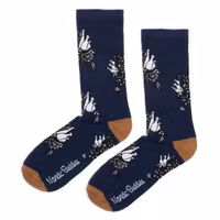 Nordic Buddies Stinky`s Getaway Men Socks, Navy & Brown
