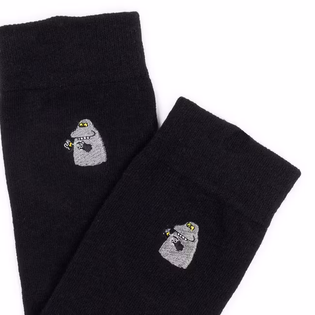 Nordic Buddies The Groke's Evening Walk Haft, Czarny/Żółty/Turkusowy