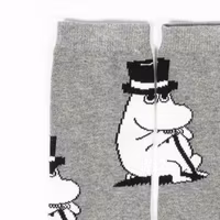 Nordic Buddies Moominpappa Wondering Men Socks, Grey