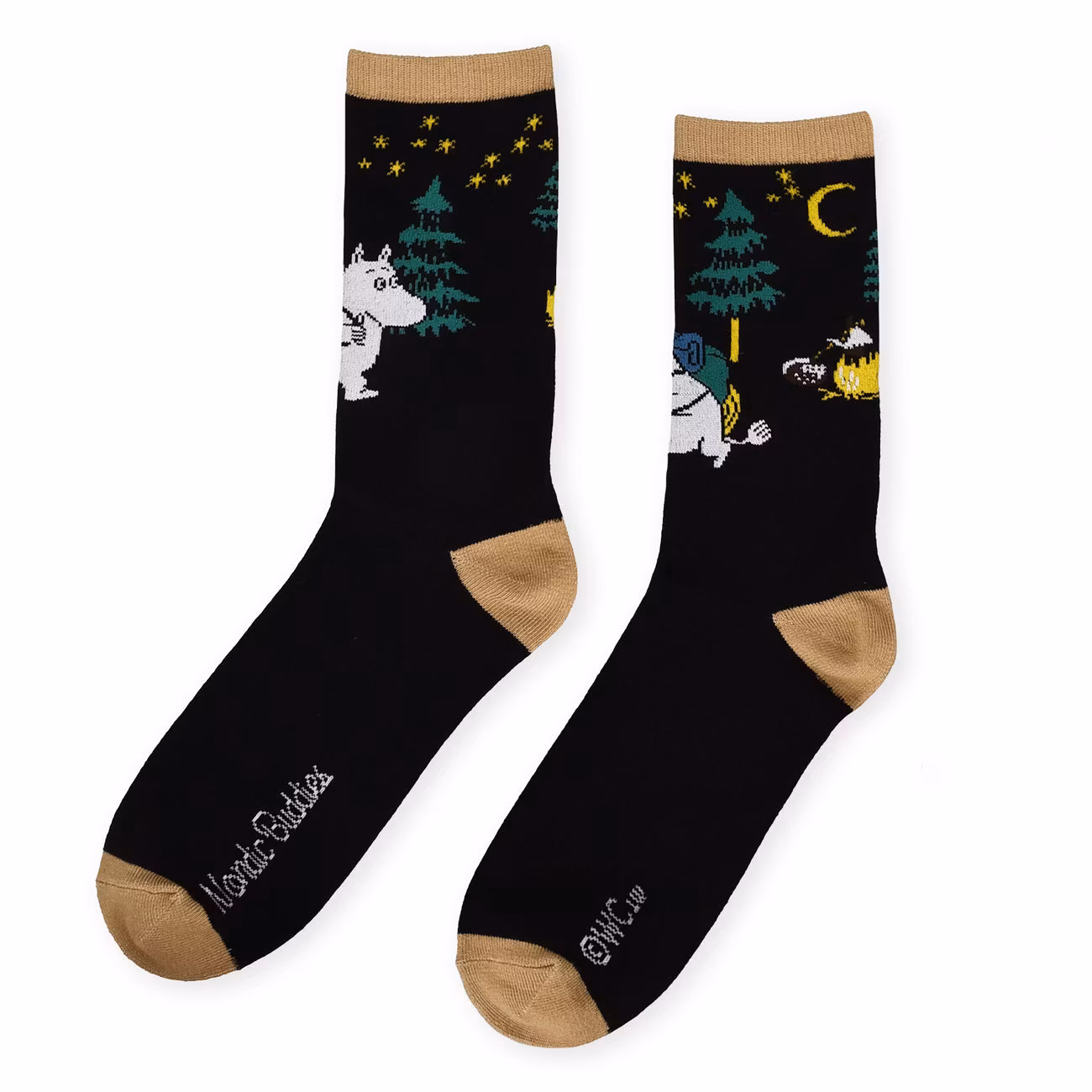 Nordic Buddies Moomin Evening Adventure Men's Socks, Black