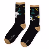 Nordic Buddies Moomin Evening Adventure Men's Socks, Black