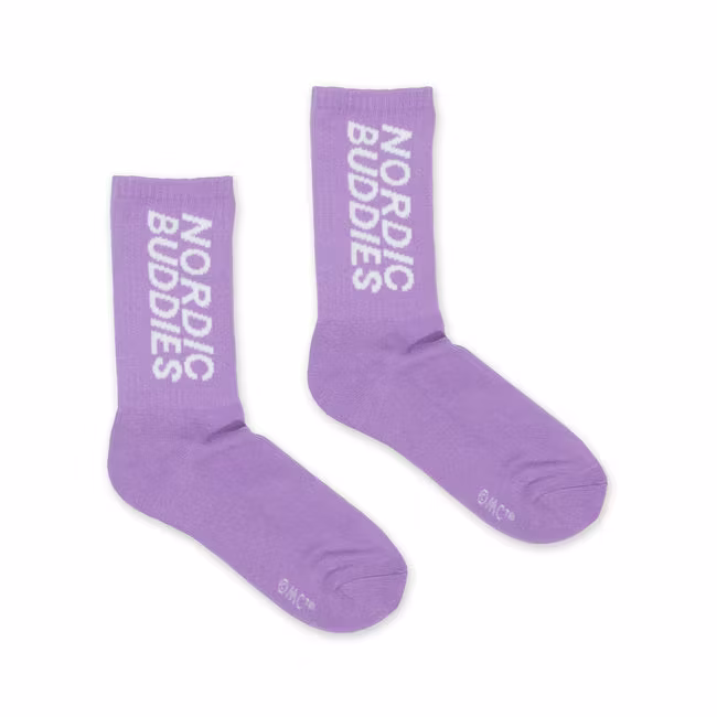 Nordic Buddies Mumintroll Angry Herren Retro Socken, Lila