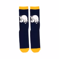Nordic Buddies Moomintrolls Butt Men Socks, Navy/Orange