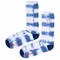 Nordic Buddies Moomintroll Tie Dye Men Socks, Blue/White