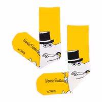 Nordic Buddies Moominpappa Wondering Men Socks, Yellow