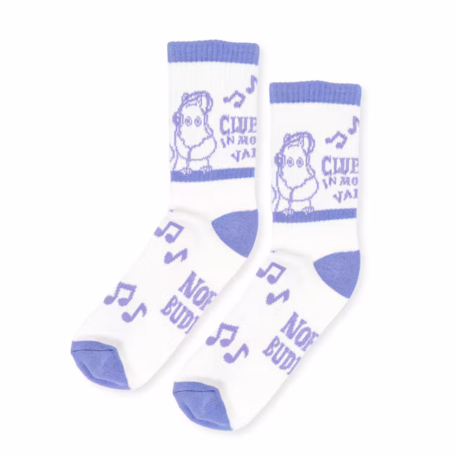 Nordic Buddies Moomin Club Life Active Women's Socks - White & Lilac