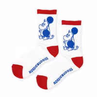 Nordic Buddies Moomintroll Weightlifting Active Women's Socks - White & Red