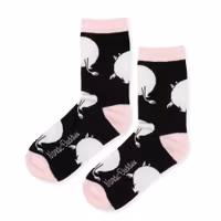 Nordic Buddies Moomintroll Butt Women's Socks - Pink & Black