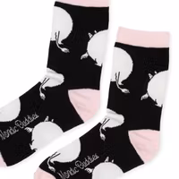 Nordic Buddies Moomintroll Butt Women's Socks - Pink & Black