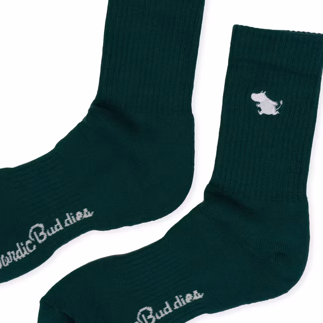 Nordic Buddies Moomin Classics Women's Tennis Socks - Green