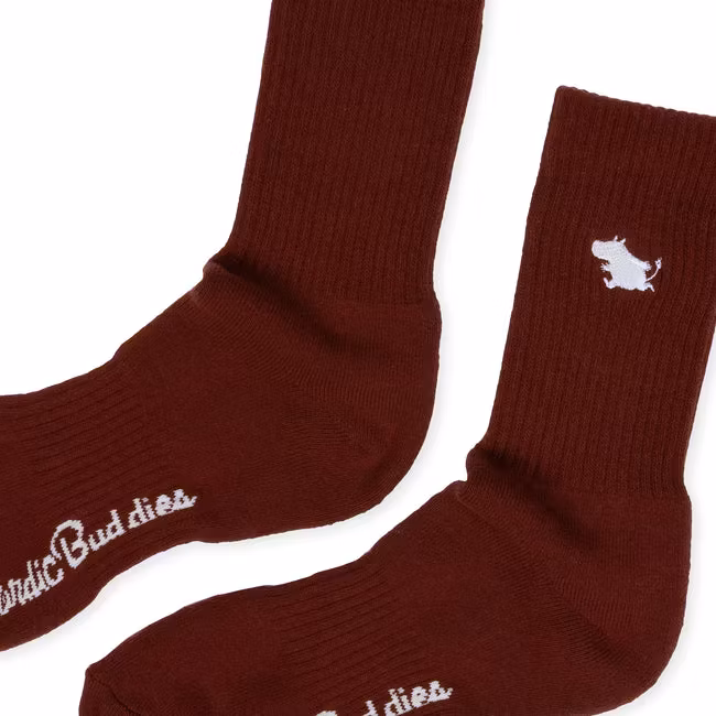Nordic Buddies Moomin Classics Women's Tennis Socks - Burgundy