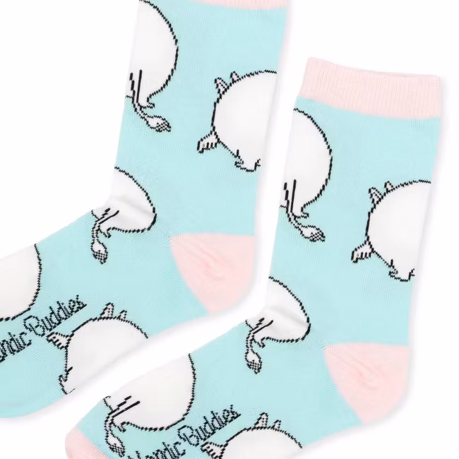 Nordic Buddies Moomintroll Butt Women's Socks - Mint