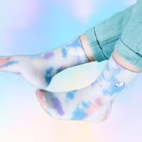 Nordic Buddies Moomintroll Tie Dye Women's Socks - Lilac and Multicolor