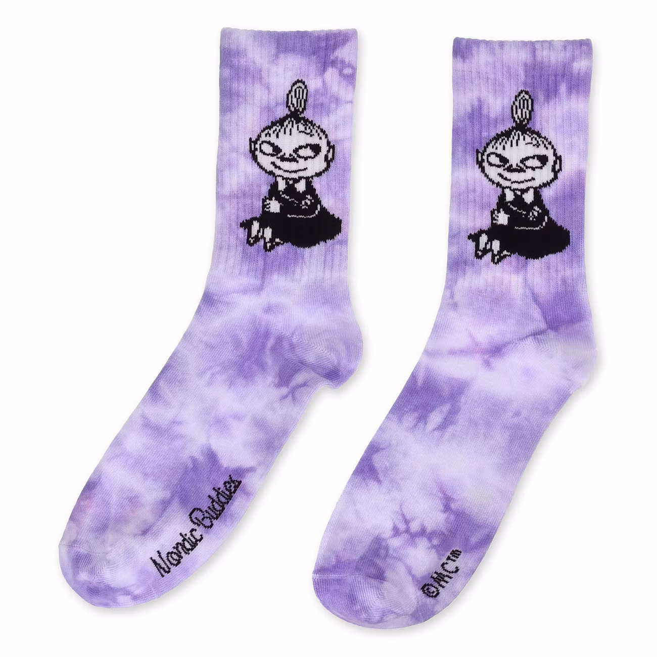 Nordic Buddies Little My Tie Dye Women’s Socks - Purple