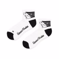 Nordic Buddies Moomintroll Active Women's Ankle Socks - White/Black