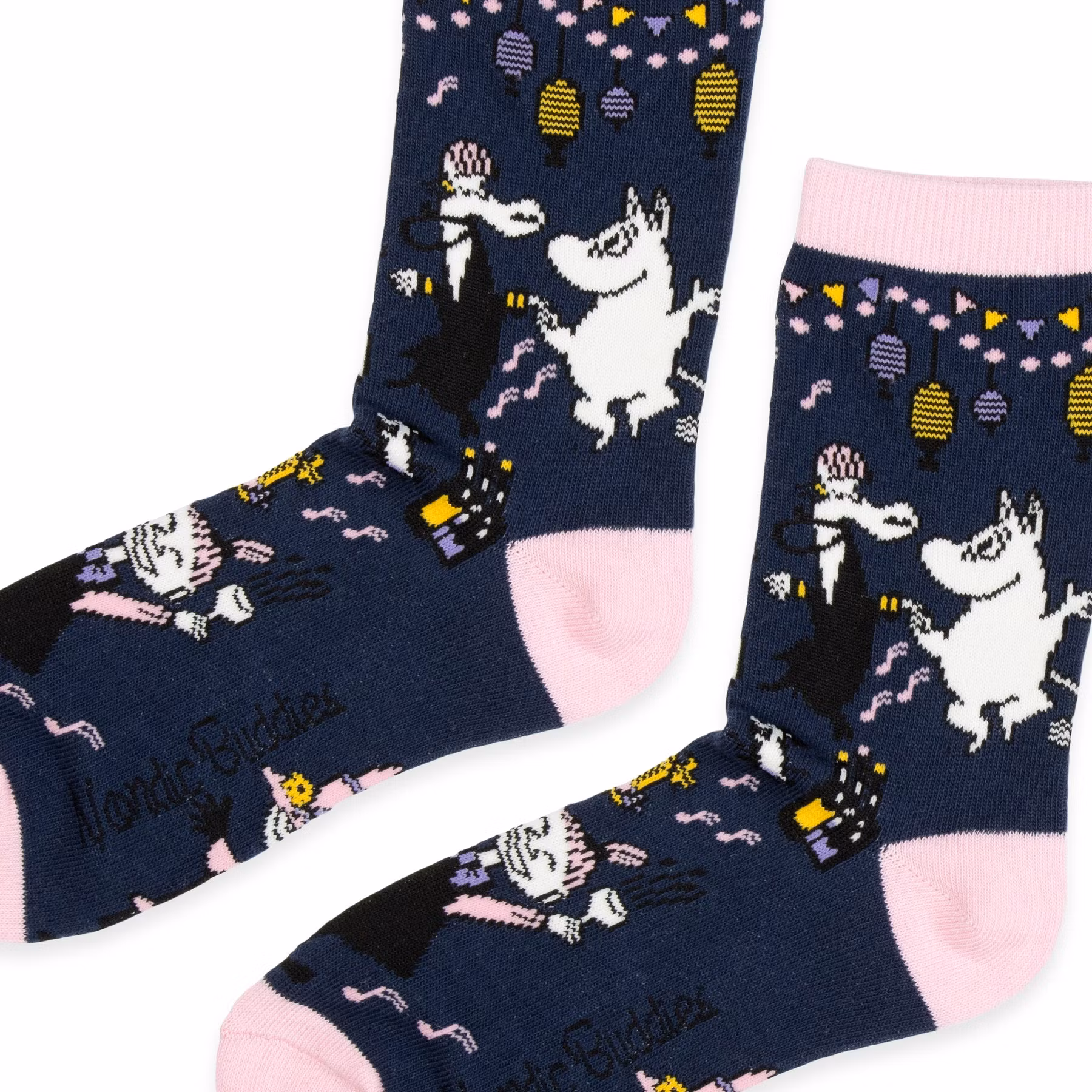 Nordic Buddies Moomin Party Women's Socks - Navy/Pink