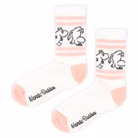 Nordic Buddies Moomintroll Women's Retro Socks - White & Pink