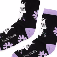 Nordic Buddies Moomintroll Flower Women's Socks - Black