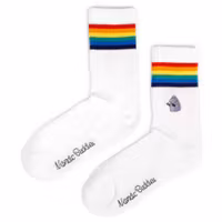 Nordic Buddies The Groke Women's Retro Socks - White