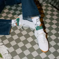 Nordic Buddies Moomin 80 Women's Retro Socks - White