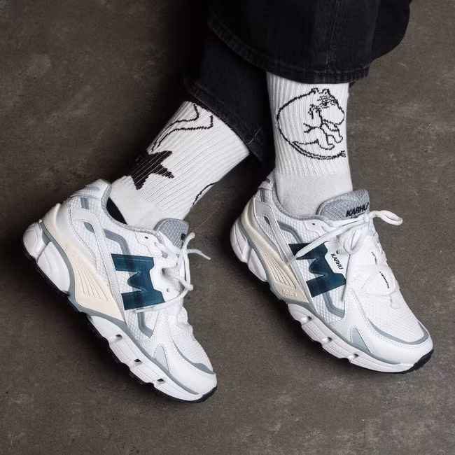 Nordic Buddies Moomin Novels Active Damensocken - Weiß/Schwarz