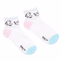 Nordic Buddies Moomintroll Women's Retro Ankle Socks - White, Mint and Light Pink