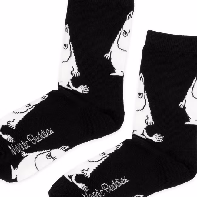 Nordic Buddies Moomintroll Grumpy Women's Socks - Black