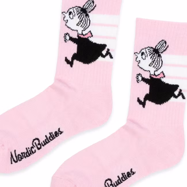 Nordic Buddies Little My Active Crew Women's Socks - Pink