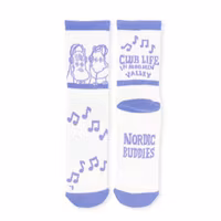 Nordic Buddies Club Life Active Women's Socks - White & Lilac