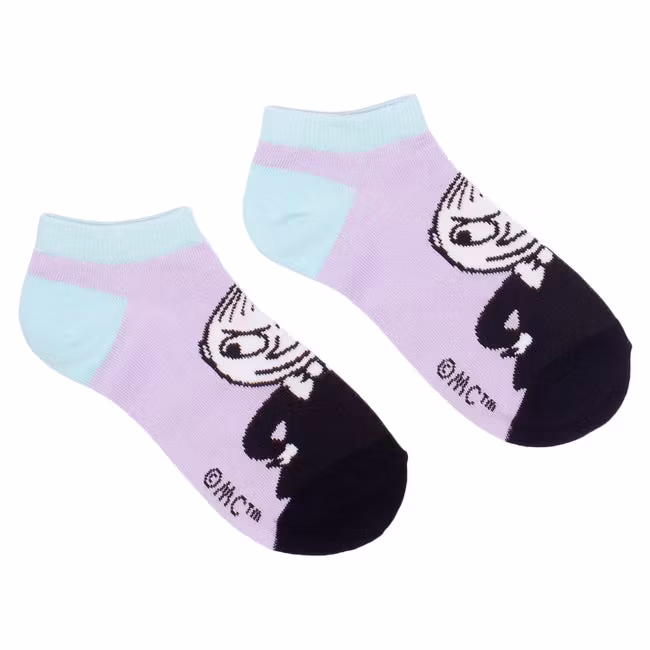 Nordic Buddies Little My Pranking Women's Ankle Socks - Lilac and Blue
