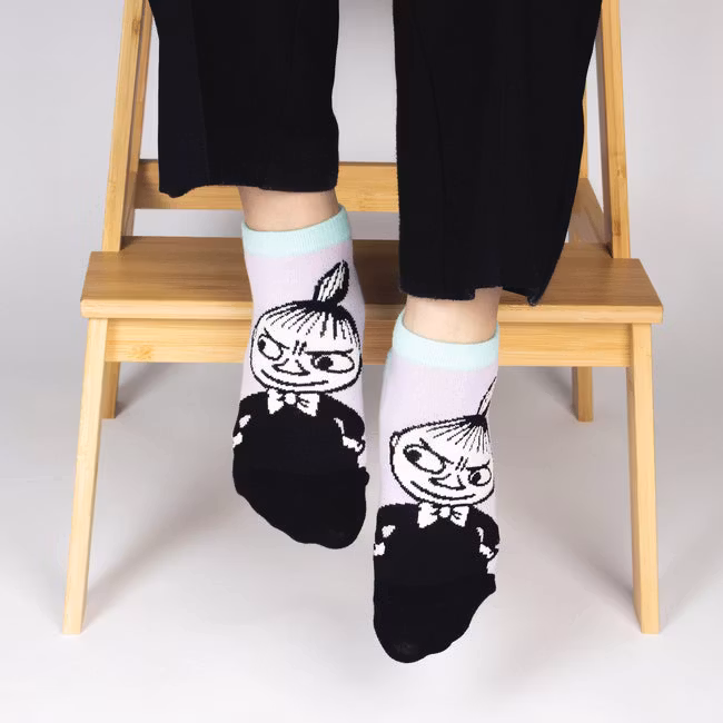 Nordic Buddies Little My Pranking Women's Ankle Socks - Lilac and Blue