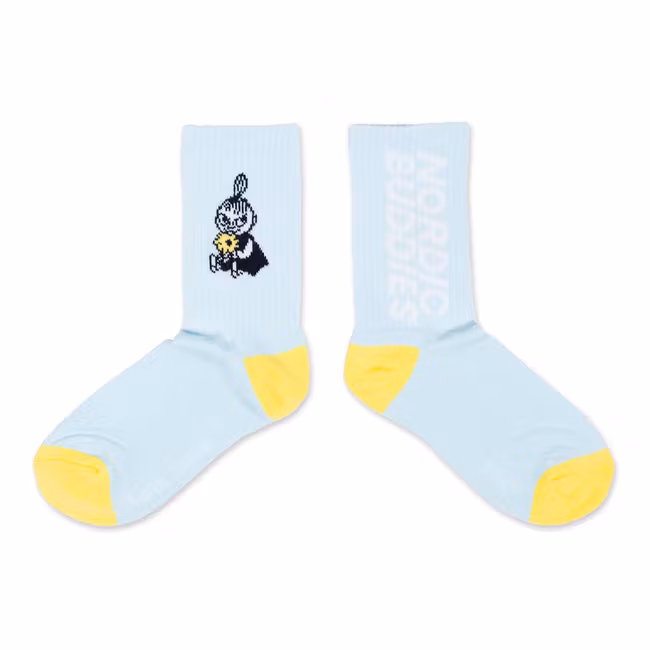 Nordic Buddies Little My Idea Women's Retro Socks - Blue and Yellow