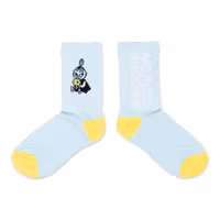 Nordic Buddies Little My Idea Women's Retro Socks - Blue and Yellow