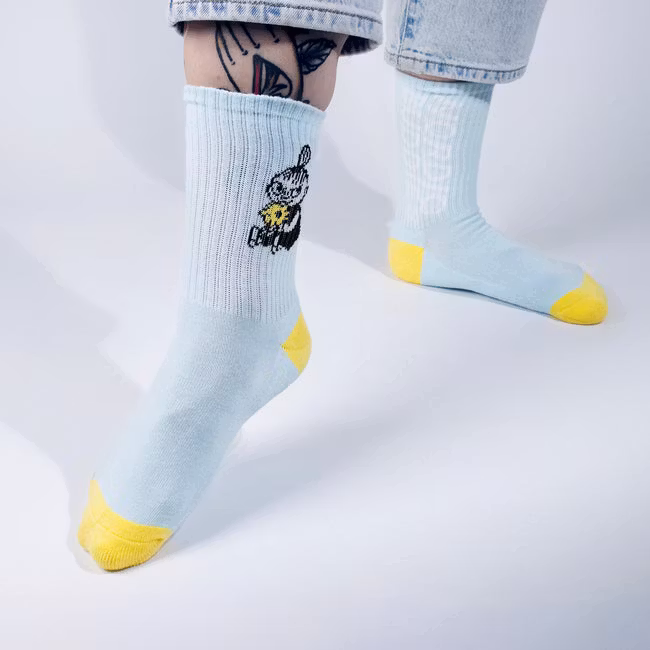 Nordic Buddies Little My Idea Women's Retro Socks - Blue and Yellow