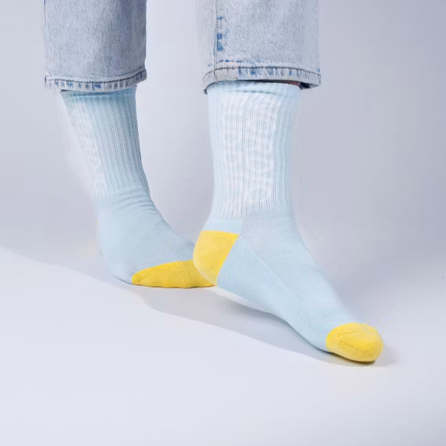 Nordic Buddies Little My Idea Women's Retro Socks - Blue and Yellow