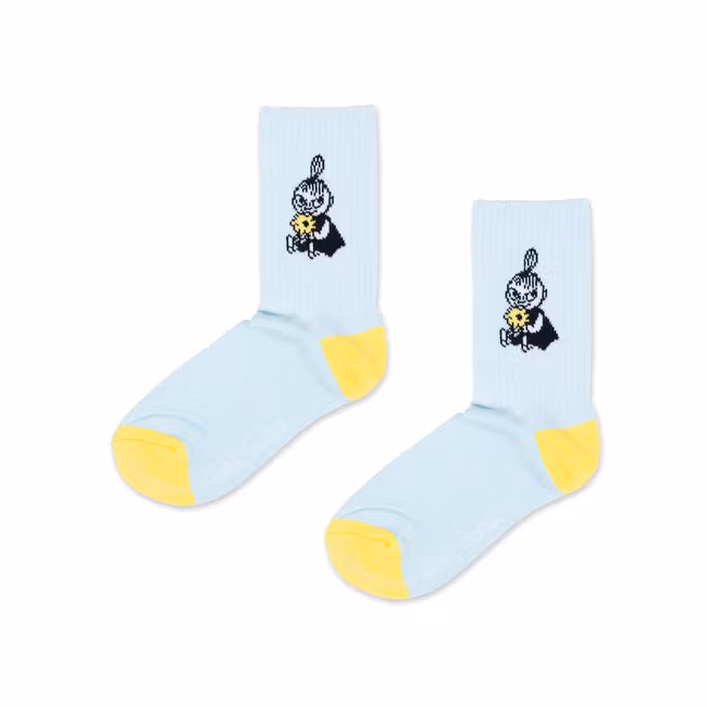 Nordic Buddies Little My Idea Women's Retro Socks - Blue and Yellow