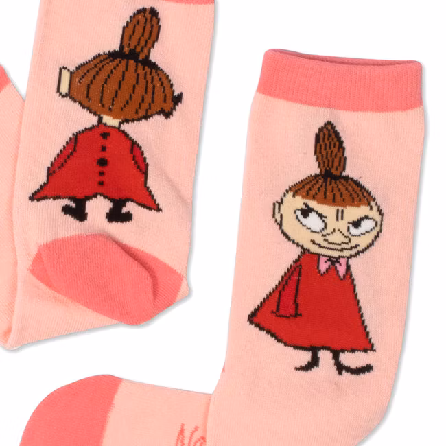 Nordic Buddies Little My's Butt Women’s Socks - Pink and Red