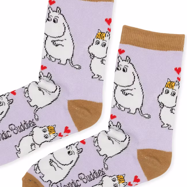 Nordic Buddies Moomin In Love Women's Socks - Lilac