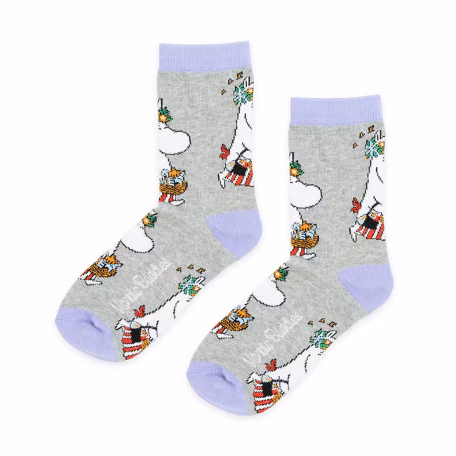 Nordic Buddies Moominmamma Errands Women's Socks - Grey