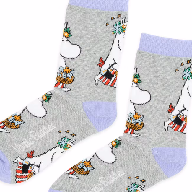 Nordic Buddies Moominmamma Errands Women's Socks - Grey