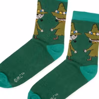 Nordic Buddies Snufkin Butt Women's Socks - Green