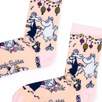 Nordic Buddies Moomin Party Women´s Socks - Light Peach & Light Pink