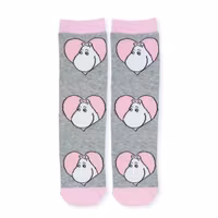 Nordic Buddies Moomintroll Love Women's Socks - Grey & Pink