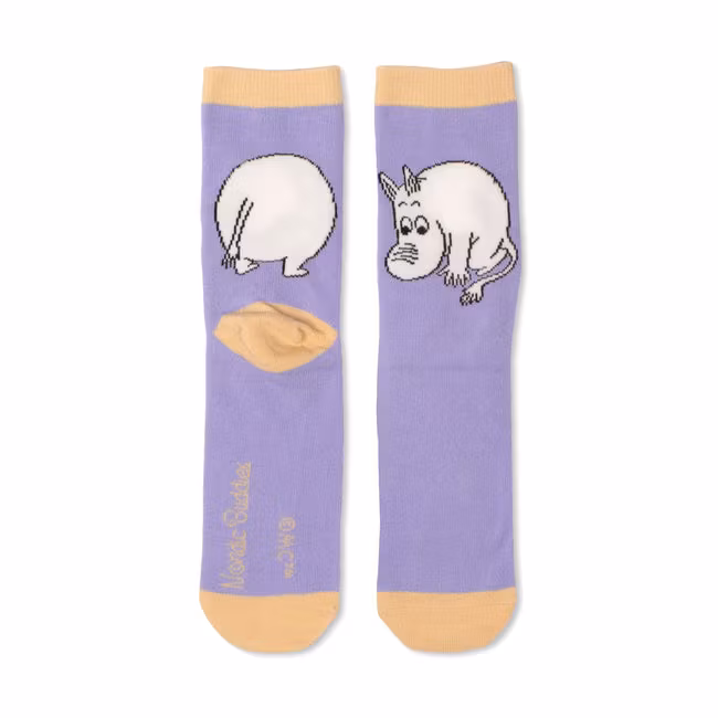 Nordic Buddies Moomintrolls Butt Damessokken - Lila en Perzik