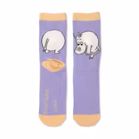Nordic Buddies Moomintrolls Butt Women's Socks - Lilac and Peach
