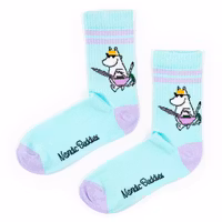 Nordic Buddies Snorkmaiden Women's Retro Socks - Mint and Lilac
